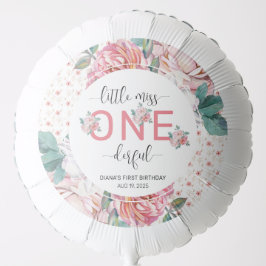 Rosa Blommigt 1:a födelsedag