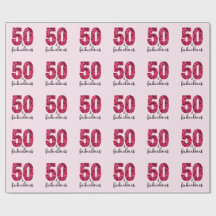 Rosa Blommigt 50 och Fabulous 50:e Födelsedagsfest