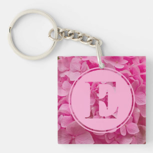 Rosa Blommigt Alphabet Brev ’E’ och XO