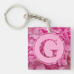 Rosa Blommigt Alphabet Brev ’G’ och XO
