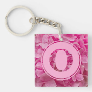 Rosa Blommigt Alphabet Brev ’O’ och XO