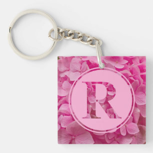 Rosa Blommigt Alphabet Brev ’R’ och XO