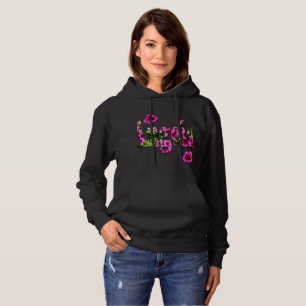 Rosa Blommigt Angela Namn Logotyp T Shirt