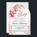 Rosa Blommigt Arch Elegance 60:e Födelsedagsfesten Inbjudningar<br><div class="desc">Starta detta speciella 60-årsfirande i en elegant stil med den här vackra femininina ljusa blommigten med handmålade vattenfärger blandade vilda blommor. Hela texten kan vara personlig för party,  inklusive hedersgästen. Om du har speciella förfrågningar eller behöver hjälp med designen,  skicka bara en chatta så hjälper vi gärna till.</div>