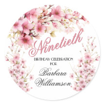 Rosa Blommigt Arch Elegance 90:e Födelsedagsfest