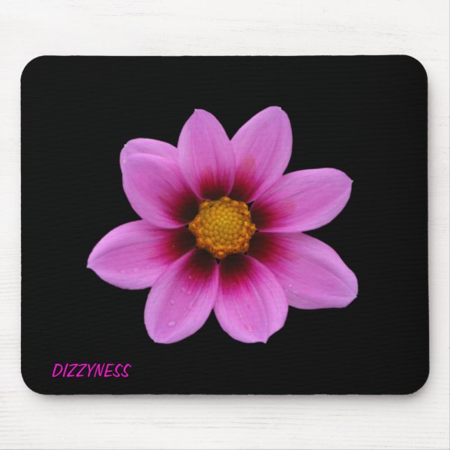 Rosa Blommigt Art Musmatta (Framsidan)