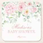 Rosa Blommigt Baby i Bloom Hydrangea Baby Shower Underlägg Papper Kvadrat<br><div class="desc">Det finns ett baby i blomning! Vi presenterar vår Rosa Blommigt Decor Collection, där vattenområden och krämhaltiga blommigtar blandas sömlöst för att ge dig lite elegans till ditt evenemang. Varje biet i denna samling är försedd med delikata vattenfärgsblommor, skapar en seren och uppmanar till atmosfär för alla tillfälle. Höj firande...</div>