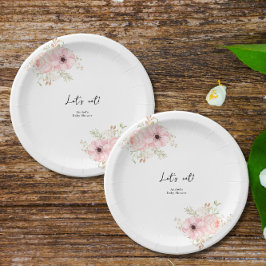 Rosa Blommigt Baby Shower