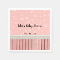 Rosa Blommigt Baby Shower