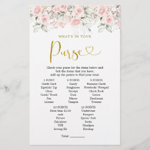 Rosa Blommigt Baby Shower What in your Purpose