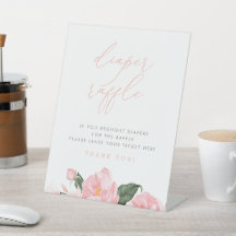  Rosa Blommigt Babyskåpa, hårklammersskylt