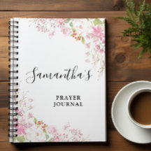 Rosa blommigt Bible Verse Journal