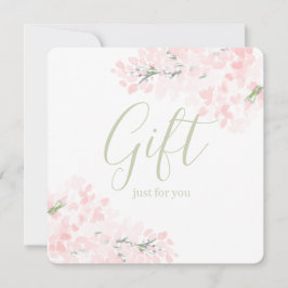 Rosa Blommigt Blommars Gift-certifikat