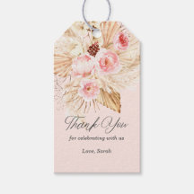 Rosa blommigt boho pampas gräsdusch flicka