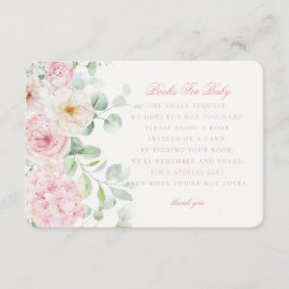 Rosa Blommigt Bokar för Baby i Bloom Hydrangea Tilläggskort