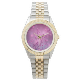 Rosa Blommigt Bokeh Little Flowers Wrist Armbandsur