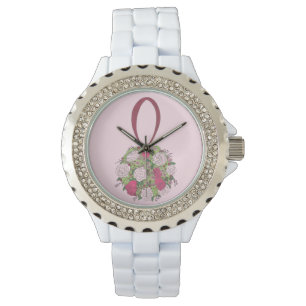 Rosa Blommigt Bouquet Bride Bröllop Bridesmaid Wat Armbandsur