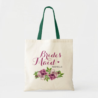 Rosa Blommigt Brides Maid Tygkasse