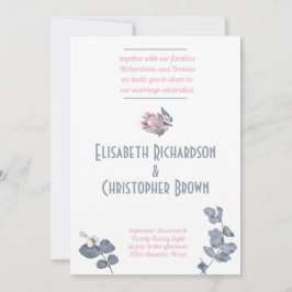  Rosa Blommigt Bröllop Inbjudningar