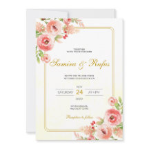 Rosa Blommigt Bröllop