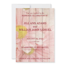 Rosa Blommigt Bröllop