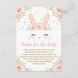  Rosa Blommigt Bunny Rabbit Bokar för Flicka Tilläggskort