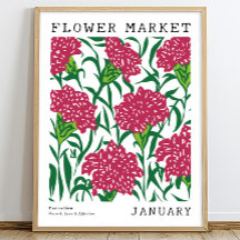 Rosa Blommigt Carnation Januari Flower Market