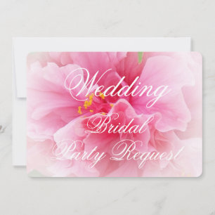 Rosa Blommigt Design blir min brista Inbjudningar