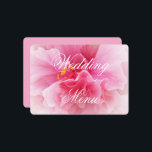 Rosa Blommigt Design Bröllop Meny<br><div class="desc">Utformning av blommigt för rosa på menyn bröllop. Anpassa menyn rosa färgad bröllop med information om bröllop. Om du behöver hjälp med att anpassa kontaktar du oss genom meddelandelänken på den här sidan. Menyn blommigt Design personlig rosa bröllop. Idealisk för rosa färg temat bröllop</div>