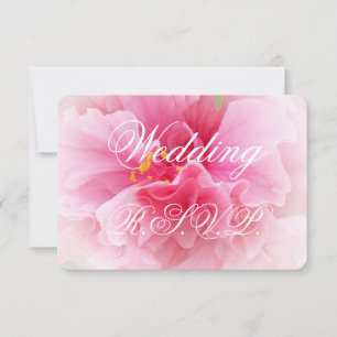 Rosa Blommigt Design Bröllop OSA Kort