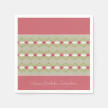 Rosa Blommigt Design