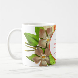 Rosa Blommigt Ditt yrke och din webbplats, ZSSG Kaffemugg