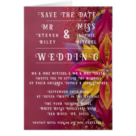 Rosa Blommigt Elegance Bröllop Collection Hälsningskort