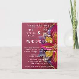 Rosa Blommigt Elegance Bröllop Collection Inbjudan