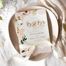  rosa blommigt elegant flicka dusch dusch i