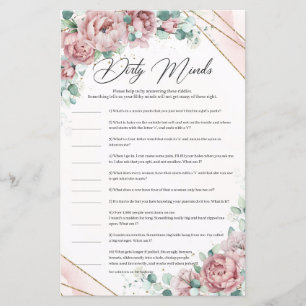 rosa blommigt eucalyptus guld Dirty Minds