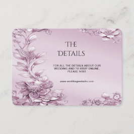 Rosa Blommigt-expansionskort för ytterhölje Tilläggskort