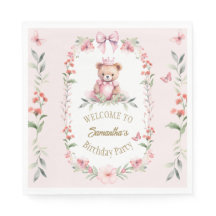 Rosa Blommigt Fantasies & Nalle Hugs