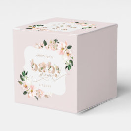  rosa blommigt Flickdusch Bracket Presentaskar