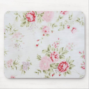 Rosa blommigt för shabby chic musmatta