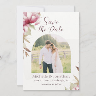 Rosa Blommigt Fotografi Bible Verse Bröllop Spara Datumet