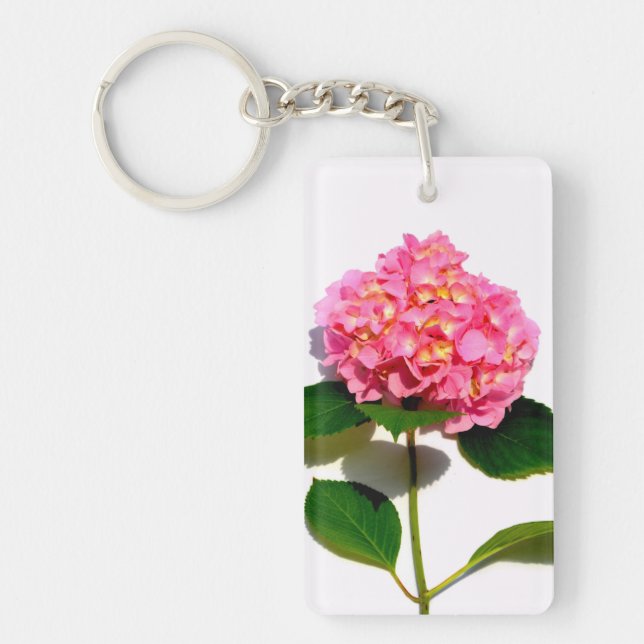 Rosa blommigt fotorosa  hydrangea (Framsidan)