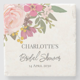 Rosa Blommigt Garden Vår Möhippa Stenunderlägg