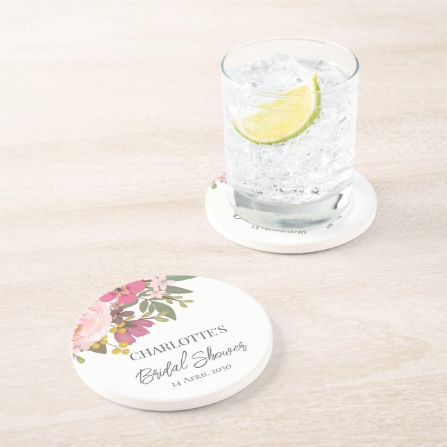 Rosa Blommigt Garden Vår Möhippa Underlägg (Sidan)