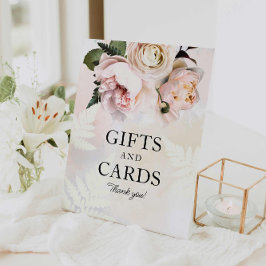 Rosa Blommigt Gift och Möhippa på kort