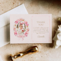 Rosa Blommigt Girl Birthday Photo