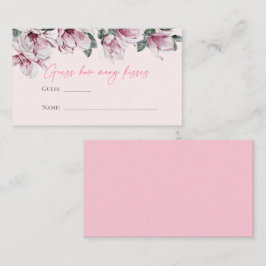 Rosa Blommigt | Gissa hur många Kisses Tilläggskort