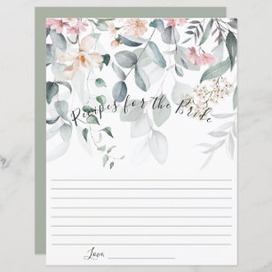 Rosa Blommigt Greenery Bride Recipe