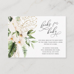 Rosa Blommigt Greenery Girl Bokar for Baby Tilläggskort