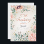 Rosa Blommigt Guld Glitter 30års födelsedag Inbjudningar<br><div class="desc">Söt rosa blommigt och grönt löv 30års födelsedag bjuder in till guld glitter. Elegant är ett skript-teckensnitt. Kontakta mig för hjälp med anpassning eller för att be om matchning eller samordning av Zazzle-produkter för party.</div>